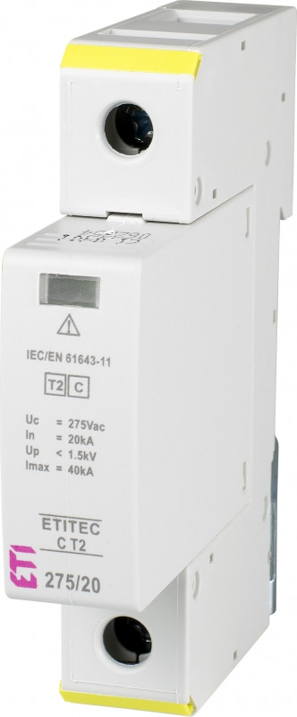 protectie supratensiuni etitec c t2 275/20 1+0 002440393